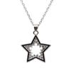 Collar de trébol de cuatro hojas hueco transfronterizo nuevo 2023, temperamento que combina con todo, diamante brillante, amor, estrella de cinco puntas, colgante de cadena de clavícula