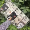 Meias Esportivas de Algodão Qianzufang para Homens e Mulheres, Meia-Calça, Tecidas à Máquina, Estilo Coreano, Série Simples, Versátil para Todas as Estações 26