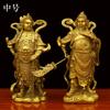 Adorno de Estatua de Bronce de Guan Gong y Bodhisattva Buddha Wei Tuo Jialan para Adoración en Casa