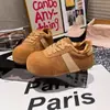Zapatos de Cordones para Mujer con Puntera Ancha de Cuero Nobuck Forrest Gump 2025 Otoño e Invierno Nuevos Zapatos de Algodón Casual Retro Forrados de Lana Zapatos Cálidos para Entrenamiento Moral