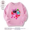 Criaturas sonrientes sonrisa de terror suéter de animal algodón cuello redondo ropa para niños y niñas top de primavera y otoño