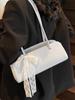 Atacado Venda Quente Estilo Francês Casual Estilo Simples Bolsa Baguete de Axila Textive Moda Feminina Casual Versátil Bolsa de Ombro