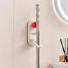 Gancho para Mop sem Furos com Ventosa Prateleira de Armazenamento de Parede para Casa Banheiro Organizador de Ferramentas de Limpeza Suporte para Mop