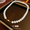 Colar Magnético Pérola Retrô, Corrente de Clavícula Simples e Fashion, Luxo Leve e Alta Qualidade, Fabricante Atacado
