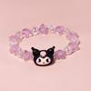 Pulseira Cristal de Pipoca Cor Vermelha da Internet Novo Estilo Feminina Super Fada Mori Estudante Pulseira Ins Estilo Coreano Joia Pequena Simples