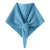 Cachecol pequeno de cashmere para outono e inverno para mulheres, cachecol triangular, amigo da pele, protege o pescoço, aquecedor de pescoço de tricô quente, gola falsa versátil