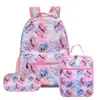 En stock Mochila Primaria Stitch para Estudiante Mochila de Dibujos Animados Infantil Bolso de Hombro Bolsa de Almuerzo Estuche Portátil
