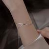 Pulsera de plata esterlina Jufeng S925 de doble capa nueva moda simple pulsera multicapa temperamento personalidad pulsera para todo
