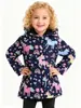 Chaqueta de Amazon para Niñas Otoño e Invierno, Manga Larga, Botonadura Simple, Estampado Floral de Unicornio, Forro Polar y Capucha