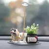Adornos Creativos para Coche Bulldog Francés Lindos Suministros Adornos para Coche Decoraciones Interiores de Coche Muñecos de Perro
