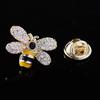 Broche de Esmalte Elegante Estilo Coreano Pin de Solapa de Abeja Linda Hebilla Anti-Exposición Pin para Chal Pin para Bufanda Venta al por Mayor en Stock