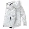 Jaqueta Masculina Casual Preta com Capuz Estilo Coreano Tendência Versátil Top Nova Jaqueta Masculina Outono 2025