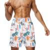 Pantalones Cortos Reductores de Edad para Hombre Verano Casual Sueltos Pantalones de Cinco Puntos para Hombre Moda Versátil de Longitud Media Pantalones de Playa Impresión Digital