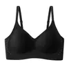 Directamente del fabricante, sujetador sin costuras estilo chaleco, edición limitada naranja de soporte suave para mujer, ropa interior de soporte suave que levanta y junta