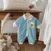Roupas de Bebê, Macacões de Inverno, Estilo Coreano, Roupas Acolchoadas Handsome Plus Velvet para Meninos e Meninas, Roupas da Moda para Rastejar ao Ar Livre