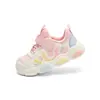 Zapatos para niños Balabala, zapatos de otoño e invierno para bebés niñas, zapatos con luces de nube de tres colores, zapatos dulces y lindos