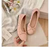 ¡En stock y se envía inmediatamente! Zapatos estilo mismo de Uva Mamá, zapatos de rollo de huevo, suaves y de punta redonda, con moño y cordones, bailarinas de corte bajo para mujer
