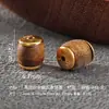 Plata 925 Chapada en Oro Cuentas Barril de Madera de Águila Natural Cuentas Espaciadoras Parche Cuentas Sueltas Accesorios para Joyería Hecha a Mano DIY Pulsera Accesorios de Juego Cultural
