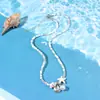 Europa y Estados Unidos transfronterizos súper ventas pulsera de viento marino concha de color collar hecho a mano pulsera pulsera de grava natural al por mayor