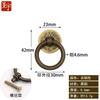 Anillo de Tirador de Moneda Antigua Retro Accesorios de Muebles Clásicos Hebilla de Anillo Manual Nueva Chinoiserie Tirador de Cajón Manija Redonda de Gabinete