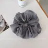 Goma para el pelo de Malla a Cuadros Estilo Coreano para Mujer, Diadema de Moda de Alta Gama, Cuerda para el Pelo Versátil Retro Simple, Accesorio para el Cabello