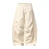 Ropa Vintage Yidao Otoño 2026 Nuevo Diseño Japonés Retro de Retazos Plisados Color Sólido Sueltos de Pierna Ancha Pantalones Curvos