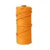 Cuerda de Algodón Colorida de 3 mm Hecha a Mano DIY Tejido Tapicería Atado Decoración Navideña Manualidades Cuerda de Algodón Colorida