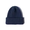 Gorro tejido simple gorro de lana color liso Retro japonés todo partido gorro apilado protección para las orejas punta cerrada cálido gorro para el frío hombres y mujeres