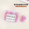 Elásticos de Cabelo Descartáveis Pequenos para Crianças e Meninas, Elásticos Coloridos de Alta Elasticidade para Bebês e Meninas, Elásticos Pequenos para Rabos de Cavalo