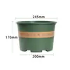 Maceta para Grosella Verde Resistente al Sol Plástico Espesado Resina Multiespecificación Maceta con Control de Raíces Transpirable Rábano Verde Maceta Montaña Verde Fabricante Venta al por Mayor