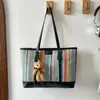 Bolsa de Mano Grande con Bloques de Color de Moda Verano 2026 Bolso de Hombro Cruzado Simple Bolso de Mano Retro Elegante