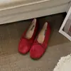 Zapatos Planos de Verano 2026 para Mujer, Estilo Nuevo, Tacón Bajo, Lazo Retro, Suela Suave, Mocasines, Zapatos de Ballet