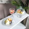 Adornos para mesa de postres, plato de exhibición, bandeja para pasteles, plato creativo para refrigerios de té de la tarde, plato plano para mousse de sushi