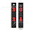 2026 Transfronterizo Nuevo Negro Dorado Temático Temporada de Graduación Pareados Fiesta Escolar Evento Decoración Cortina de Puerta Pancarta Bandera Colgante