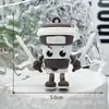 Llavero Caja Sorpresa Figura Shan Hai Jing Llavero Colgante Shan Guo Shan Hai Jing Figura de Palo de Madera de Goma Blanda 3D Pvc