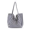 Bolso de Lona de Moda de Corea del Sur Bolso de Hombro para Mujer Artístico Estudiantil Combinable Portátil de Gran Capacidad Bolsa de Compras