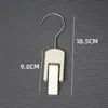 Clips para exhibición de tienda de ropa, anillos para perchero de bufandas, almacenamiento, madera maciza, gancho en S multifuncional, redondo, mate, blanco leche