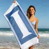 Toallas de Playa Transfronterizas Europeas y Americanas, Microfibra de Secado Rápido Absorbente de Agua Estampada de Natación Piña Cuadrícula Toalla de Playa, Poliéster Nylon