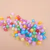 Contas Quadradas de Letras Sorridentes Material para Miçangas Corrente de Celular Ins Contas Joias DIY Acessórios para Pulseira Colar Colorido