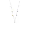 Colar de Trevo de Quatro Folhas Colorido com Diamantes, Novo Estilo para Mulheres, Corrente para Clavícula com um Toque de Luxo Leve e Design de Nicho de Alta Qualidade, Simples, Moderno e Versátil