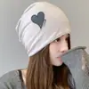 Sombrero de Mujer Sombrero de Luna Postparto Primavera y Otoño ins Japonés Love Heap Sombrero Protección para los Oídos de Invierno Cálido Tejido Sombrero Baotou