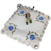 Toalla de Cubierta Multiusos Encaje Tela Simple Cubierta Protectora a Prueba de Polvo Toalla de Cubierta Paño de Cocina Paño a Prueba de Polvo para Electrodomésticos Toalla Cuadrada Pequeña
