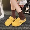 Medias Pantuflas Cerradas Rosas de Suela Gruesa para Mujer, Nuevo Estilo Verano 2026 Zapatos Birkenstock Slip-On, Sandalias Birkenstock Versátiles