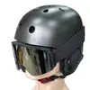 Capacete de Esqui, Equipamento de Esqui para Pranchas Duplas, Equipamento de Proteção para Homens e Mulheres, Capacete de Neve Quente e Anti-Colisão, Gorro de Neve