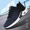 Tênis Esportivo, Estilo Primavera, Tamanho Grande Masculino, Tênis de Corrida com Amortecimento a Ar, Tênis Respirável Fly-Woven, Tênis Masculino Confortável com Solado Macio e Malha