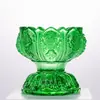 Suporte Colorido de Lâmpada de Manteiga de Vidro para Uso Doméstico, Base para Velas para Oferecer ao Buda, Lâmpada de Vela Duradoura, Suporte de Vela de Lótus