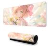 Mouse pad estilo anime super grande com trava de borda para meninos e-sports, teclado grande e espesso antiderrapante