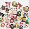 Venta al por mayor de fábrica comestibles japoneses resina estéreo refrigerador imanes 3D linterna Dharma pegatinas creativas para mensajes en stock