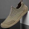 Zapatos de Malla para Hombre 2024 Verano Nuevos Zapatos Casuales Transpirables de Malla de una Sola Pierna Antideslizantes en la Punta Zapatos Deportivos para Exteriores para Hombre