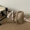 Bolsa de Mão Estilo Cesta de Nicho Transfronteiriça para Mulheres, Bolsa de Ombro de Alta Qualidade para o Dia a Dia, Bolsa de Braço, Bolsa Tote de Grande Capacidade, Tendência